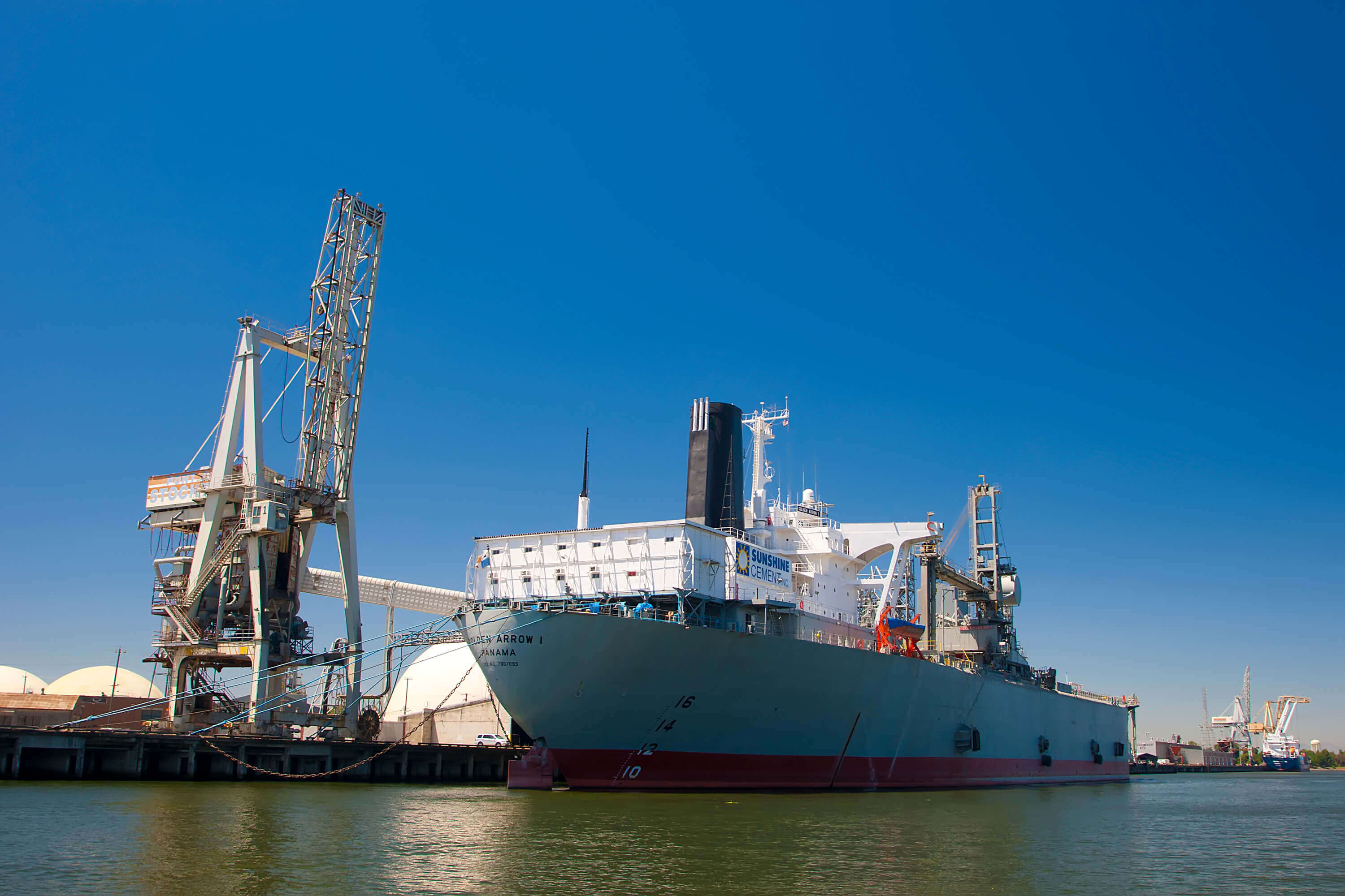 Ship in the Port of Stockton