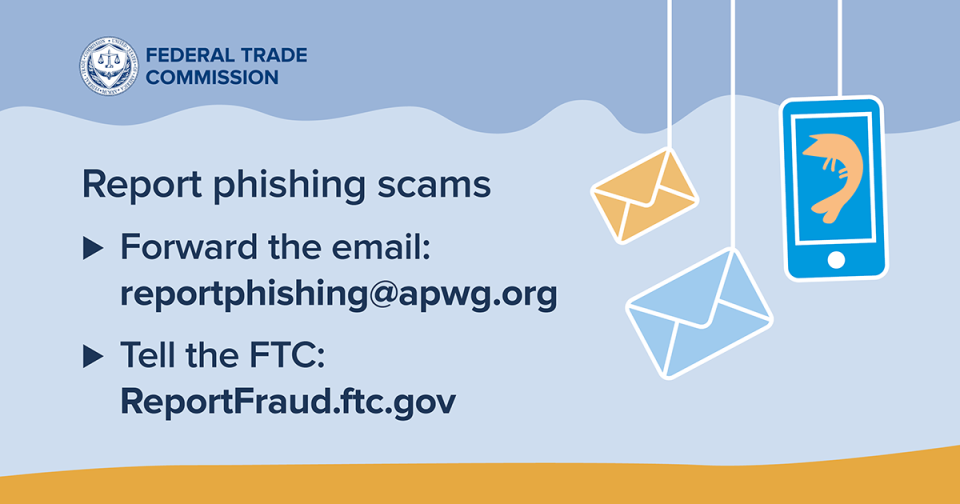 Report phishing scams