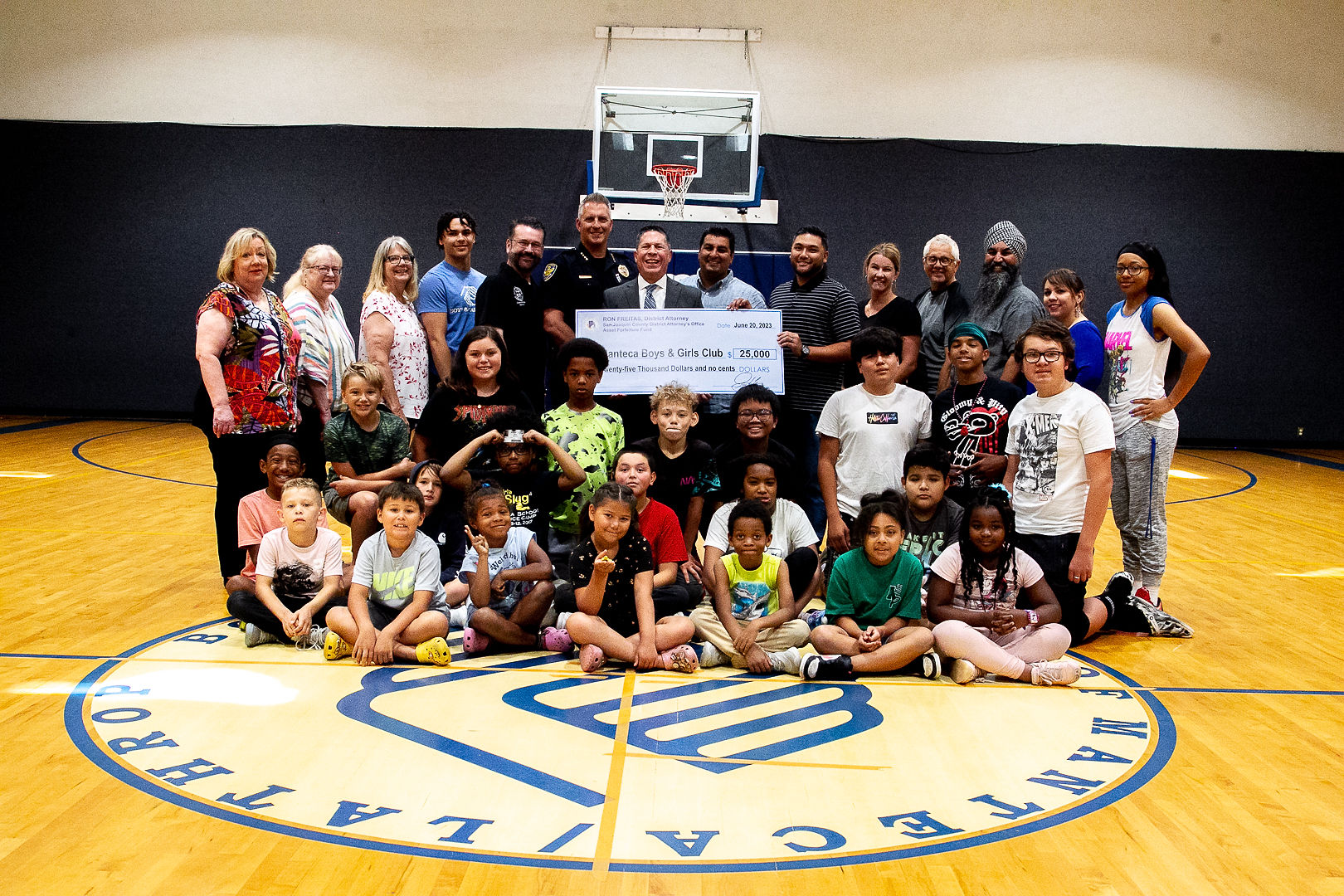 $25,000 check presented to Manteca Boys & Girls Club