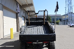 Standard black UTV back view
