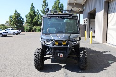 Standard black UTV front view