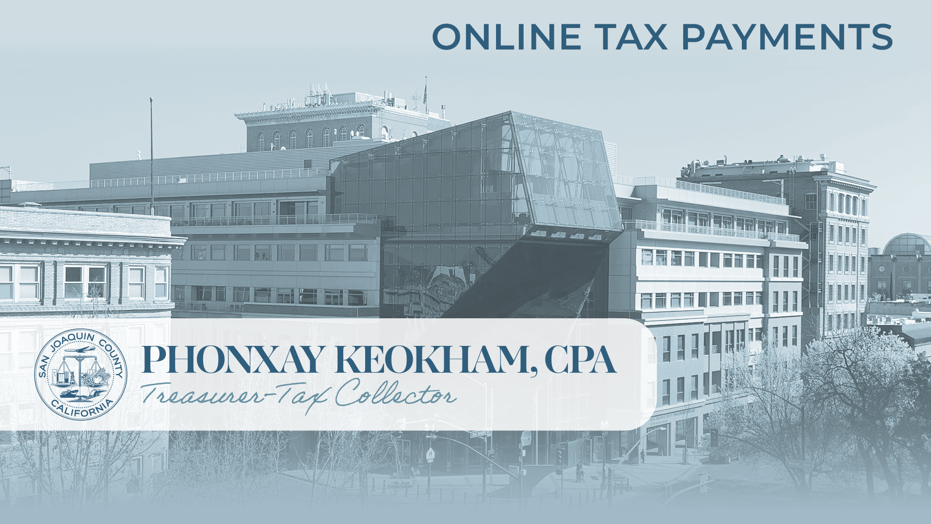 Pay Taxes or Obtain Tax Bill | sjgov.org